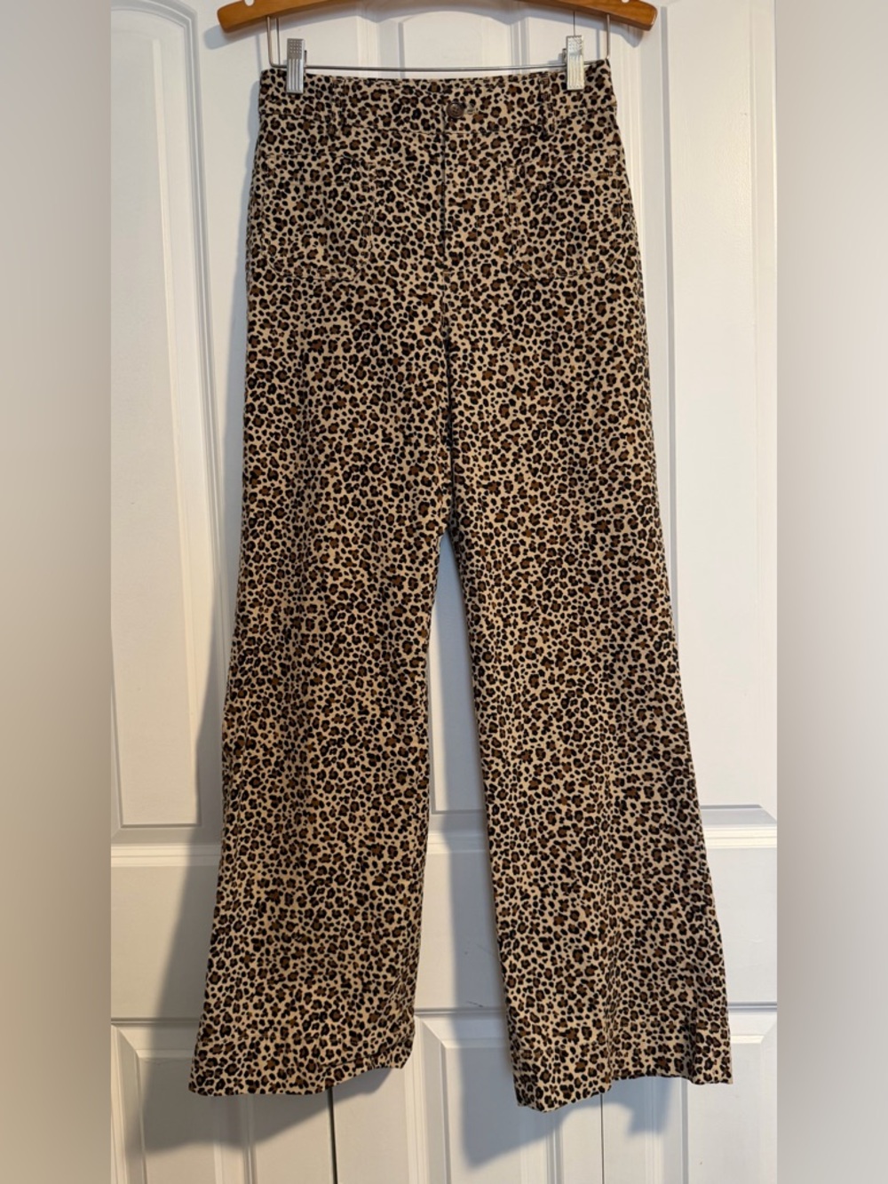 J. Crew Leopard Print Pants in Beige, Brown, Black
